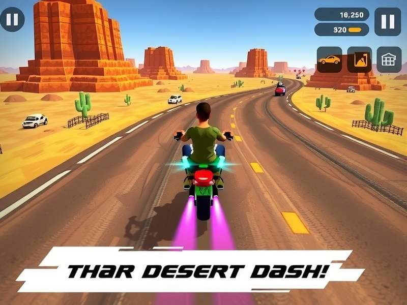 Thar Desert Dash racing action